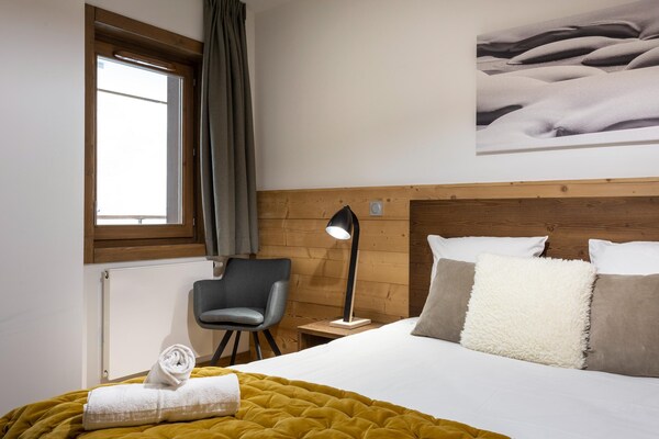 Foto van Appartement in Plagne 1800 met Ski-in/Ski-out - Vakantiehuis in Macot La Plagne - BedRoom