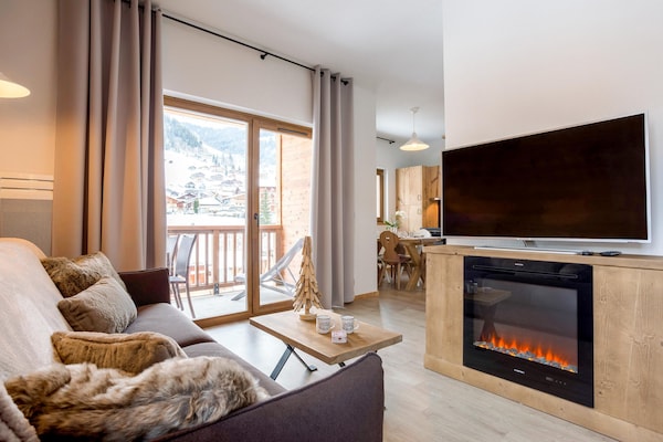 Foto van Vakantiehuis in Alpen bij Skitrails - Vakantiehuis in Beaufort - LivingRoom