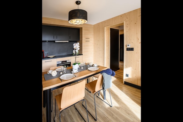 Foto van Appartement in Le Corbier met Spa & Zwembad - Vakantiehuis in Villarembert - DiningRoom
