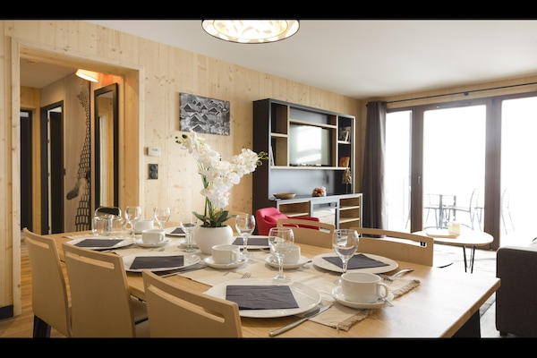 Foto van Appartement in Le Corbier met Spa & Zwembad - Vakantiehuis in Villarembert - DiningRoom