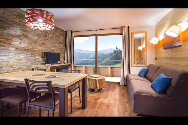 Foto van Appartement in Tignes met Spa en Zwembad - Vakantiehuis in Tignes - LivingRoom