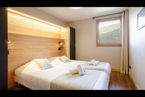 Foto van Appartement in Tignes met ski-in/ski-out - Vakantiehuis in Tignes - BedRoom