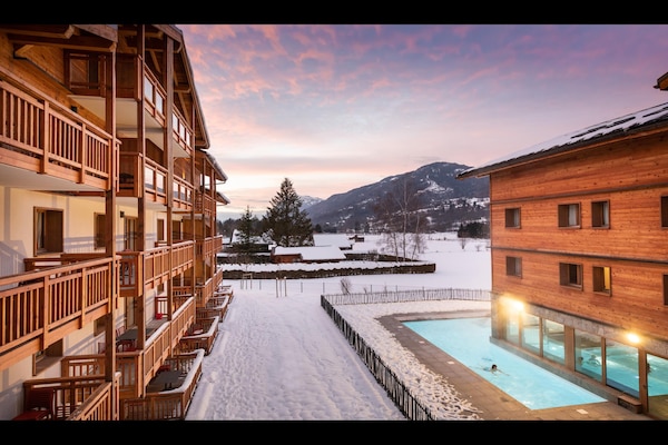 Foto van Appartement in Samoëns met Zwembad & Spa - Vakantiehuis in Samoëns - ExteriorWinter