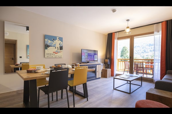 Foto van Appartement in Samoëns met Spa en Zwembad - Vakantiehuis in Samoëns - DiningRoom