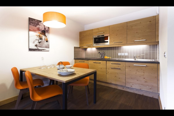 Foto van Appartement in Frankrijk met zwembad en spa - Vakantiehuis in St Martin de Belleville - Kitchen