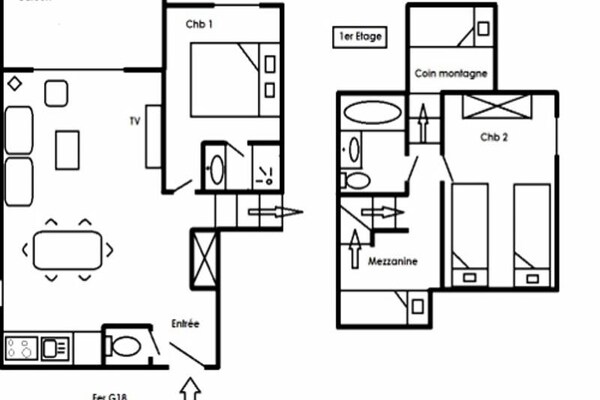 Foto van Appartement in Méribel met Pistezicht - Vakantiehuis in LES ALLUES - Untagged