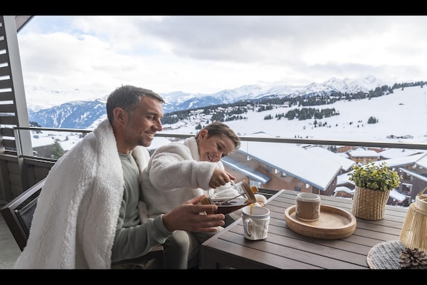 Foto van Appartement in Hauteluce met Ski-In/Ski-Out - Vakantiehuis in Hauteluce - TerraceBalcony