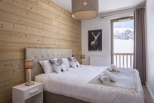 Foto van Appartement in La Rosière met Alpenzicht - Vakantiehuis in la rosiere montvalezan - BedRoom