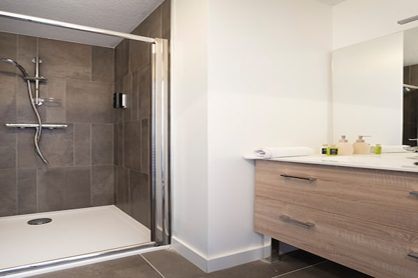 Foto van Appartement in La Rosière met Alpenzicht - Vakantiehuis in la rosiere montvalezan - BathRoom
