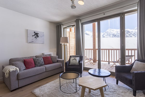 Foto van Appartement in La Rosière met Alpenzicht - Vakantiehuis in la rosiere montvalezan - LivingRoom