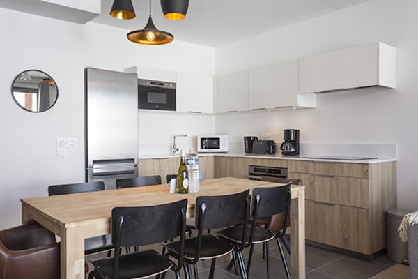 Foto van Appartement in La Rosière met Alpenzicht - Vakantiehuis in la rosiere montvalezan - Kitchen