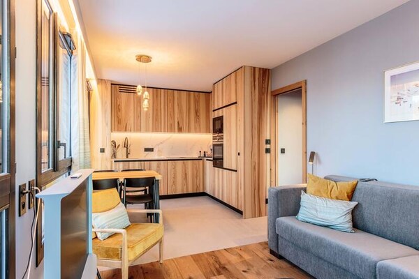 Foto van Appartement in Les Arcs met spa en uitzicht op de Mont Blanc - Untagged