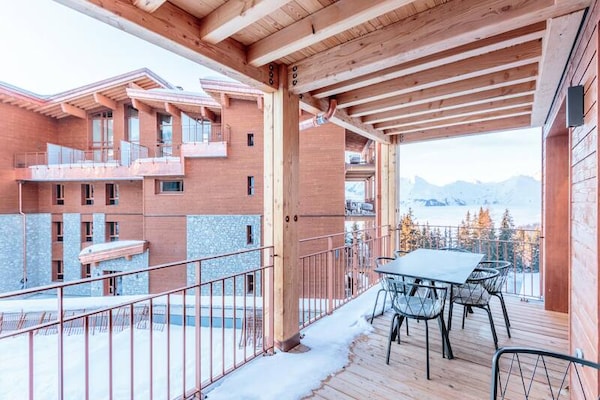 Foto van Appartement in Les Arcs met spa en uitzicht op de Mont Blanc - Untagged