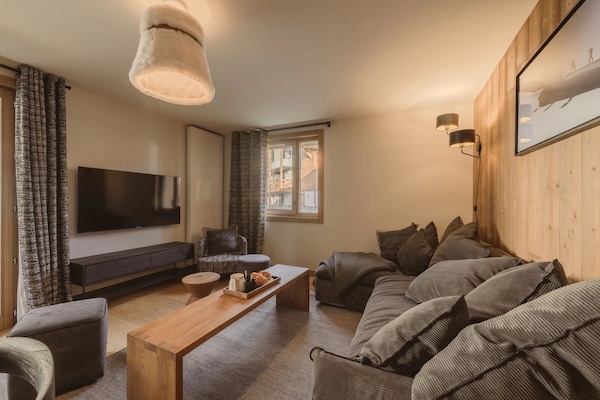Foto van 6-persoonsappartement nabij Megève Spa - Vakantiehuis in MEGEVE - LivingRoom