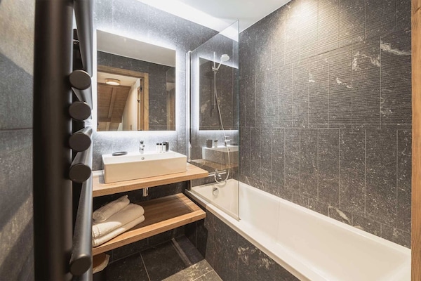 Foto van 6-persoonsappartement nabij Megève Spa - Vakantiehuis in MEGEVE - BathRoom
