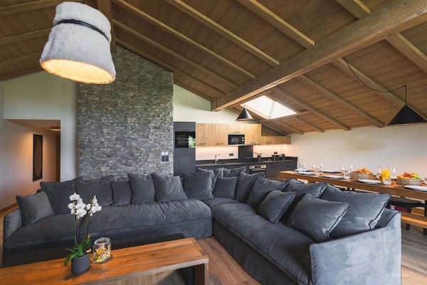 Foto van 6-persoonsappartement nabij Megève Spa - Vakantiehuis in MEGEVE - LivingRoom