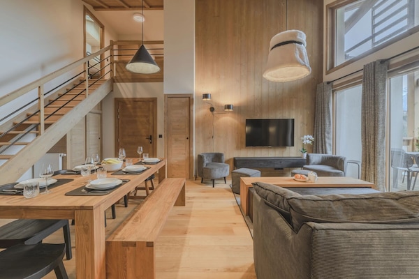 Foto van 6-persoonsappartement nabij Megève Spa - Vakantiehuis in MEGEVE - LivingRoom