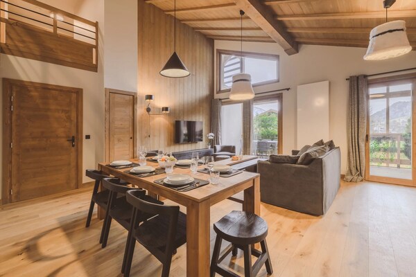 Foto van Appartement in de residentie L'Éclat des Véria - Vakantiehuis in MEGEVE - DiningRoom