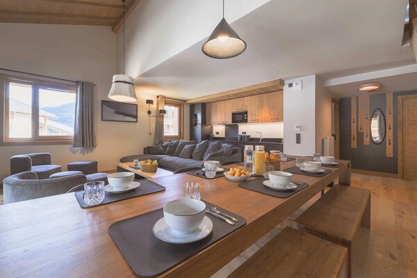 Foto van Appartement in de residentie L'Éclat des Véria - Vakantiehuis in MEGEVE - DiningRoom