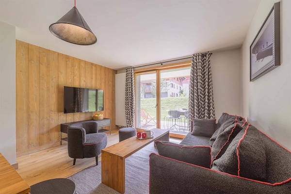 Foto van Appartement in de residentie L'Éclat des Véria - Vakantiehuis in MEGEVE - LivingRoom