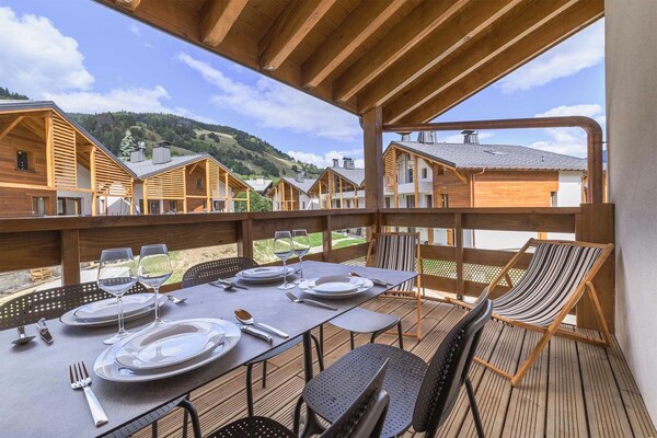 Foto van Appartement in de residentie L'Éclat des Véria - Vakantiehuis in MEGEVE - TerraceBalcony