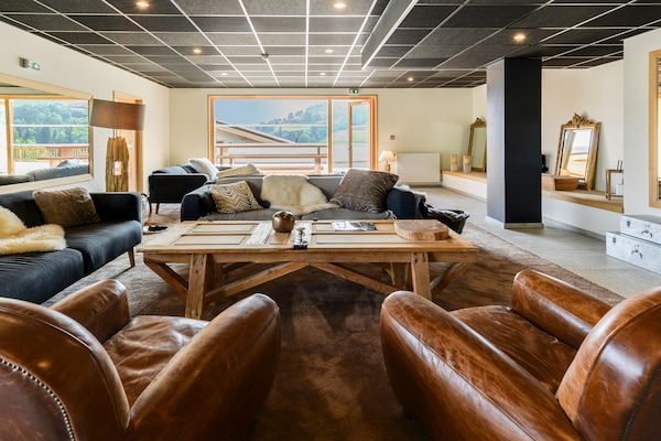 Foto van Chalet in Combloux met Mont-Blanc Uitzicht - Vakantiehuis in COMBLOUX - HallReception