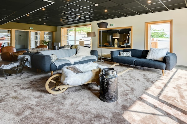 Foto van Appartement in Combloux met Mont Blanc Uitzicht - Vakantiehuis in COMBLOUX - HallReception