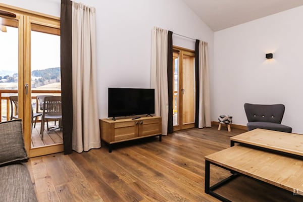 Foto van Appartement in Combloux met Mont Blanc Uitzicht - Vakantiehuis in COMBLOUX - LivingRoom