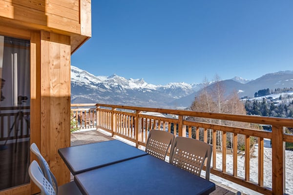 Foto van Appartement in Combloux met Mont Blanc Uitzicht - Vakantiehuis in COMBLOUX - TerraceBalcony