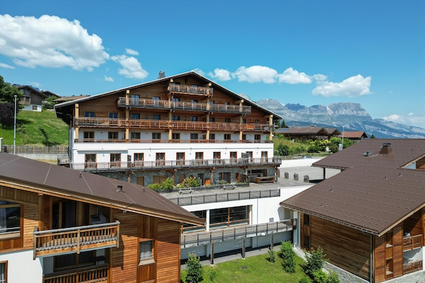 Foto van Appartement in Combloux met Mont Blanc Uitzicht - Vakantiehuis in COMBLOUX - ExteriorSummer