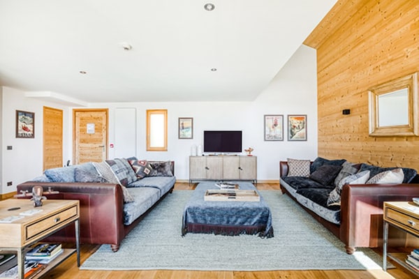 Foto van Chalet in Combloux met Mont-Blanc Uitzicht - Vakantiehuis in COMBLOUX - LivingRoom
