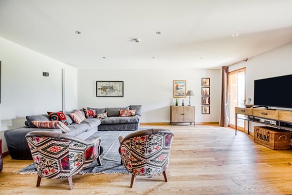 Foto van Chalet in Combloux met Mont-Blanc Uitzicht - Vakantiehuis in COMBLOUX - LivingRoom