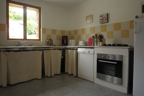 Foto van Cottage in Flainville bij Normandische kust - Vakantiehuis in Le Bourg-Dun - DiningRoom