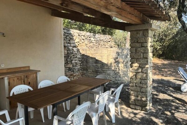 Foto van Boerderij in Gordes met Zwembad & Uitzicht - Vakantiehuis in Gordes - Untagged