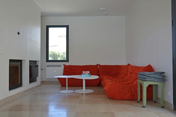 Foto van Villa in Malaucène bij Mont Ventoux - Vakantiehuis in Malaucène - LivingRoom