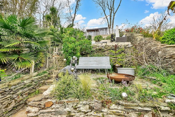 Foto van Estuarium Uitzicht Fowey Cottage voor 6 personen - Vakantiehuis in Fowey - TerraceBalcony