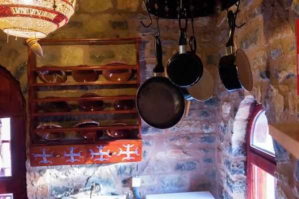 Foto van Stenen Huis in Elounda met Uitzicht - Vakantiehuis in Elounda - Kitchen