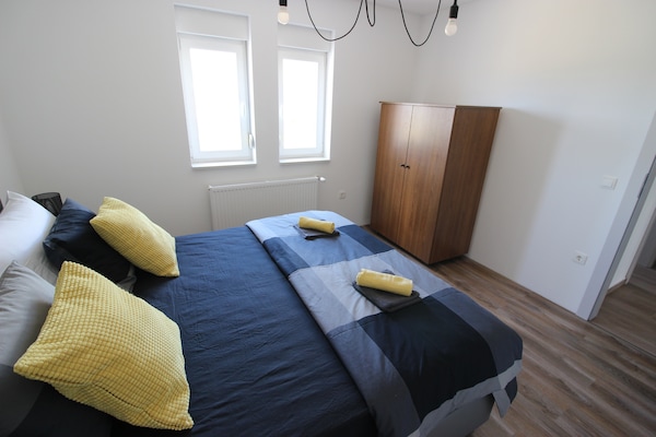 Foto van Luxe appartement | Zeezicht & privéterrassen - Vakantiehuis in Seline - BedRoom