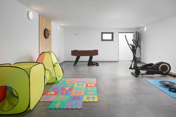 Foto van Stijlvolle villa met zwembad - Vakantiehuis in Labin - gym