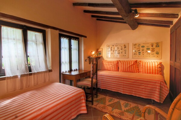 Foto van Boerderij in Umbrië met Tuinzicht - Vakantiehuis in Umbertide - BedRoom