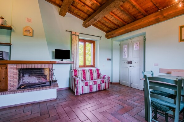 Foto van Vakantiehuis in Sellano met privézwembad - Vakantiehuis in Sellano - LivingRoom