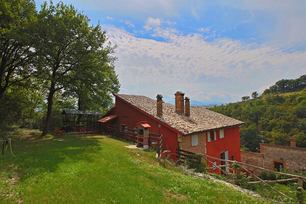 Foto van Moderne villa in Fabriano met privézwembad - Vakantiehuis in Fabriano - ExteriorSummer