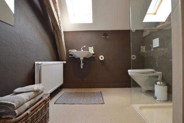 Foto van Groepsverblijf met privézwembad en sauna - Vakantiehuis in Alphen - BathRoom