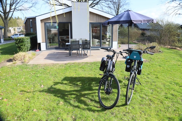 Foto van Chalet in Biddinghuizen, zwembadfaciliteiten - Vakantiehuis in Biddinghuizen - ExteriorSummer
