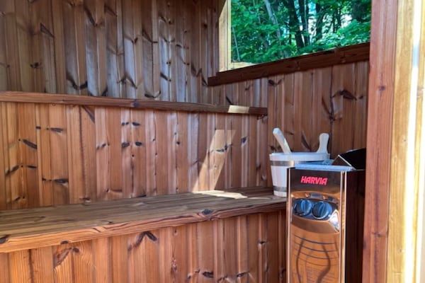 Foto van Comfortabele vakantievilla met sauna en jacuzzi - Vakantiehuis in Marcyporeba - Sauna