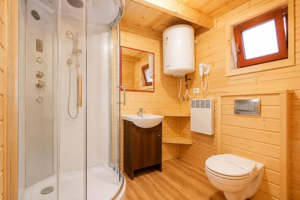 Foto van Comfortabele huizen met een spa-zone - Vakantiehuis in Wrzosowo - BathRoom
