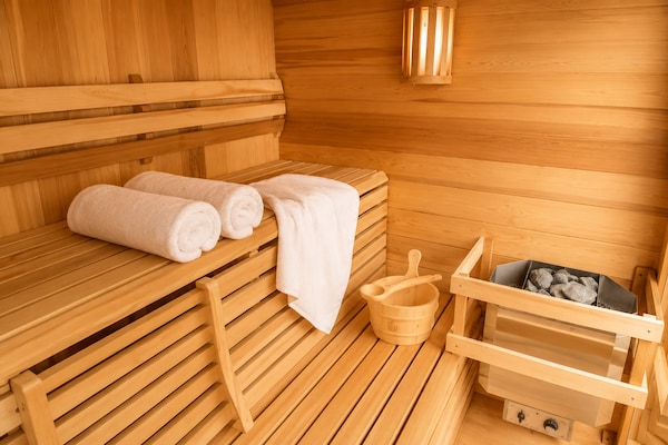 Foto van Comfortabele huizen met een spa-zone - Vakantiehuis in Wrzosowo - Sauna