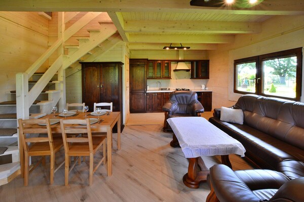 Foto van Comfortabele vakantiehuizen met twee verdiepingen - Vakantiehuis in Wicie - LivingRoom