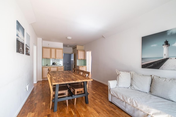 Foto van Luxe appartement voor 6 personen, met een badkuip - Vakantiehuis in Debki - LivingRoom