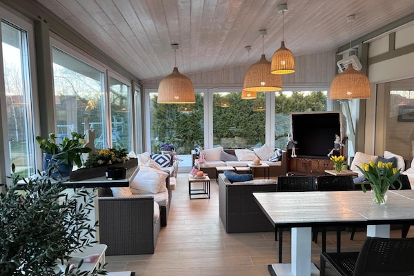 Foto van Luxe appartement voor 6 personen, met een badkuip - Vakantiehuis in Debki - LivingRoom